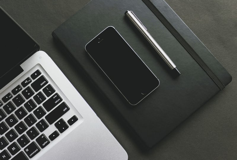 Creative workspace with computer